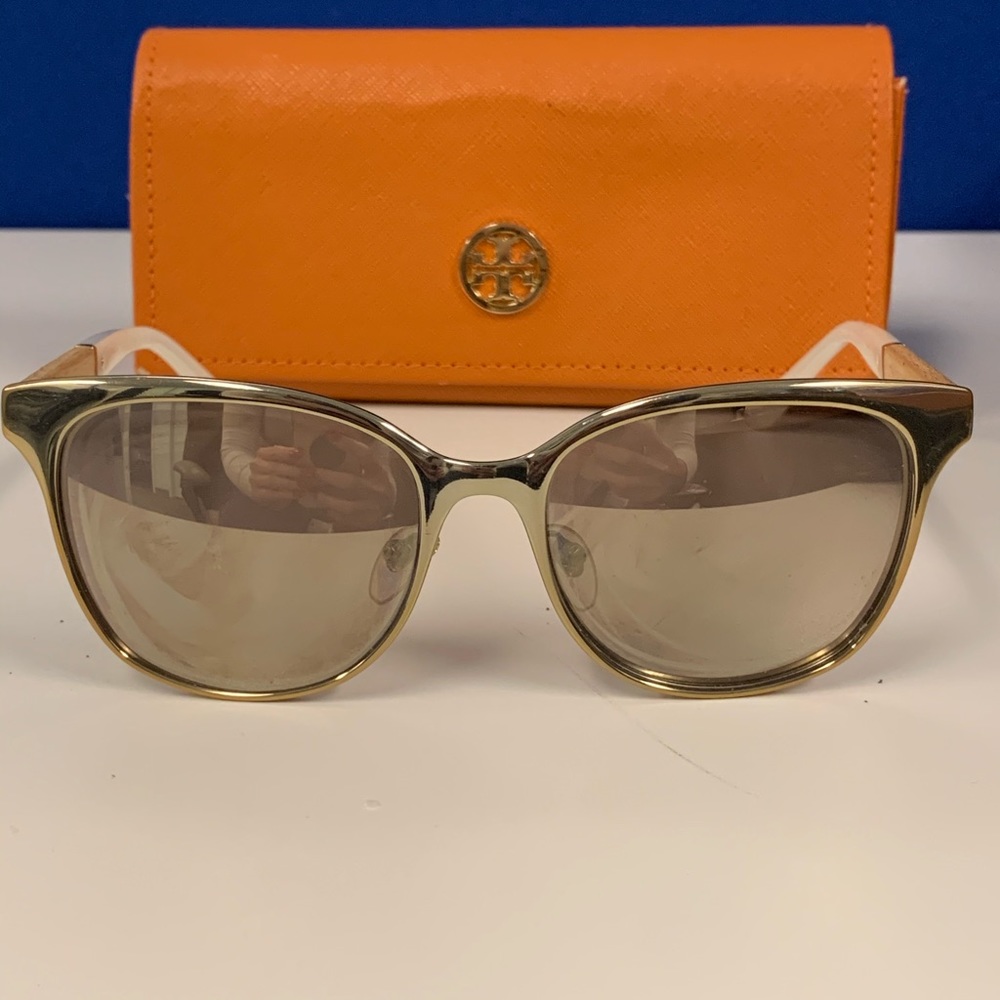 Tory Burch Women’s Sunglasses - gold/white